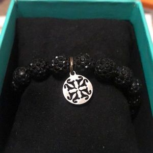 Black rustic cuff bracelet